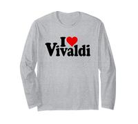 I Love Heart Vivaldi Antonio COMPOSITORE Maglia a Manica