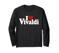 I Love Heart Vivaldi Antonio COMPOSITORE Maglia a Manica