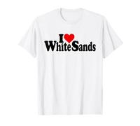 I LOVE HEART WHITE SANDS PARCO NAZIONALE NUOVO MESSICO Maglietta