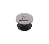 I Love Her Cute Personality Couple Relationship Quote PopSockets PopGrip Adesivo
