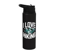 I Love Hiking Avventura Sentieri di mont Stainless Steel Insulated Water Bottle