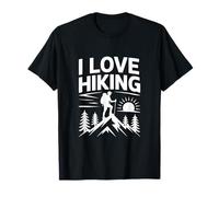 I Love Hiking Natura Avventura Montagne Alberi Maglietta