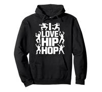 I Love Hip Hop Dance Espressione Street Style Felpa con Cappuccio