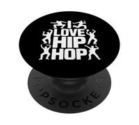 I Love Hip Hop Dance Espressione Street Style PopSockets PopGrip Adesivo