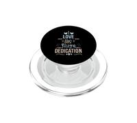 I Love His Huge Dedication Cute Couple Relationship Quote PopSockets PopGrip per MagSafe