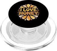 I Love Honey Drops Sweet Honeycomb Passion PopSockets PopGrip per MagSafe