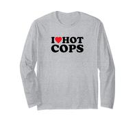 I Love Hot Cops | Funny Police Outfit | Maglia a Manica