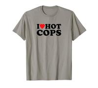 I Love Hot Cops | Funny Police Outfit | Maglietta