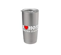 I Love Hot Irish Dads Bicchiere termico in acciaio inox doppia parete