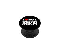 I Love Hot Jamaican Men PopSockets PopGrip Adesivo
