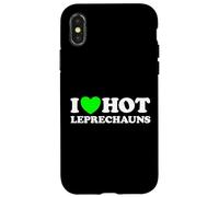 I Love Hot Leprechaun Divertente Sexy Irlandese St Patrick's Day Scherzo Custodia per iPhone X/XS