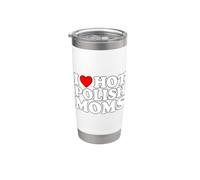 I Love Hot Polish Moms Bicchiere termico in acciaio inox doppia parete