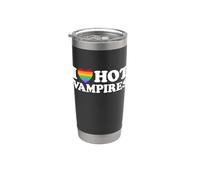 I Love Hot Vampire Divertente Vampirico Sangue Libro Gay Fan Pride Bicchiere termico in acciaio inox doppia parete