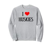 I Love Huskies I Heart Huskies amante dei cani cuccioli di cane Felpa