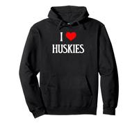 I Love Huskies I Heart Huskies amante dei cani cuccioli di cane Felpa con Cappuccio