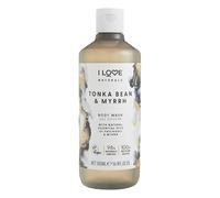 I LOVE I Love Naturals Bagnoschiuma alla fava tonka e mirra, oli naturali di patchouli e mirra, formulato con oli essenziali per una pelle liscia come la seta e idratata, 500 ml