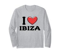 I Love Ibiza Spagna Maglia a Manica