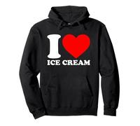 I Love Ice Cream, I Heart Ice Cream Felpa con Cappuccio