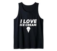 I Love Ice Cream Party Outfit Gelato Vaniglia Soft Serve Cone Canotta