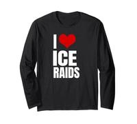 I Love Ice Raids Funny Political Tees Maglia a Manica