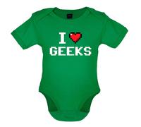I Love Imbranato (Pixels) - Bambino T-Shirt / Body - Pixel Geek Divertente Cuore