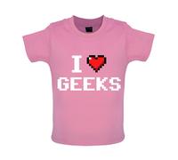 I Love Imbranato (Pixels) - Bambino T-Shirt / Body - Pixel Geek Divertente Cuore