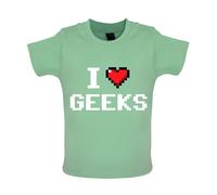 I Love Imbranato (Pixels) - Bambino T-Shirt / Body - Pixel Geek Divertente Cuore