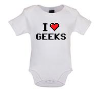 I Love Imbranato (Pixels) - Bambino T-Shirt / Body - Pixel Geek Divertente Cuore