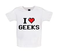 I Love Imbranato (Pixels) - Bambino T-Shirt / Body - Pixel Geek Divertente Cuore