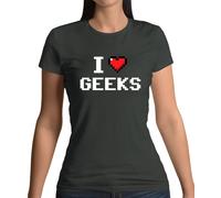 I Love Imbranato (Pixels) - T-Shirt - Pixel Smanettone Divertente Cuore Amante