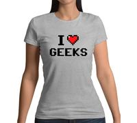 I Love Imbranato (Pixels) - T-Shirt - Pixel Smanettone Divertente Cuore Amante