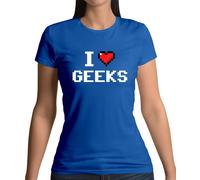 I Love Imbranato (Pixels) - T-Shirt - Pixel Smanettone Divertente Cuore Amante