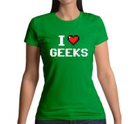 I Love Imbranato (Pixels) - T-Shirt - Pixel Smanettone Divertente Cuore Amante