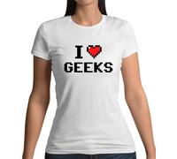 I Love Imbranato (Pixels) - T-Shirt - Pixel Smanettone Divertente Cuore Amante