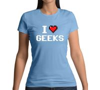 I Love Imbranato (Pixels) - T-Shirt - Pixel Smanettone Divertente Cuore Amante