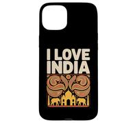I Love India Cultural Paisley Elefante Taj Mahal Custodia per iPhone 15 Plus