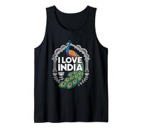 I Love India Pavone National Pride Canotta
