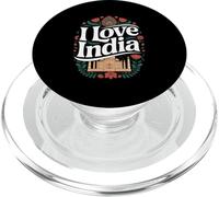 I Love India Taj Mahal Arte Floreale India PopSockets PopGrip per MagSafe