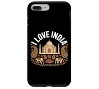 I Love India Taj Mahal Paisley Elefanti Custodia per iPhone 7 Plus/8 Plus