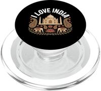 I Love India Taj Mahal Paisley Elefanti PopSockets PopGrip per MagSafe