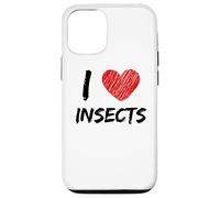 I Love Insects Design semplice testo con cuore Custodia per iPhone 12/12 Pro