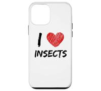 I Love Insects Design semplice testo con cuore Custodia per iPhone 12 mini