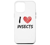 I Love Insects Design semplice testo con cuore Custodia per iPhone 12 Pro Max