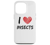 I Love Insects Design semplice testo con cuore Custodia per iPhone 13 Pro