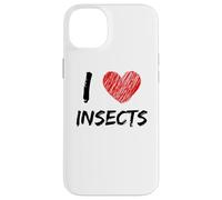 I Love Insects Design semplice testo con cuore Custodia per iPhone 14 Plus
