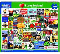 I Love Ireland Puzzle Incastro 1000 Pezzi White Mountain 760mm x 610mm