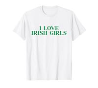 I Love Irish Girls Shirt St Patricks Day Green Maglietta
