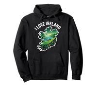 I Love Irlanda Emerald Paesaggio Felpa con Cappuccio