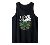 I Love Irlanda Shamrock Paesaggio Canotta