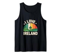 I Love Irlanda Shamrock Paesaggio scenico Canotta